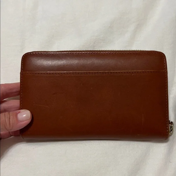 Sezane Victoria Leather Wallet in Natural Heritage - Picture 2 of 3